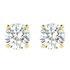 Jacob Mercari 14K Yellow Lab Grown Diamond Stud Earrings
