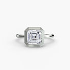 Platinum Bezel Engagement Ring Setting