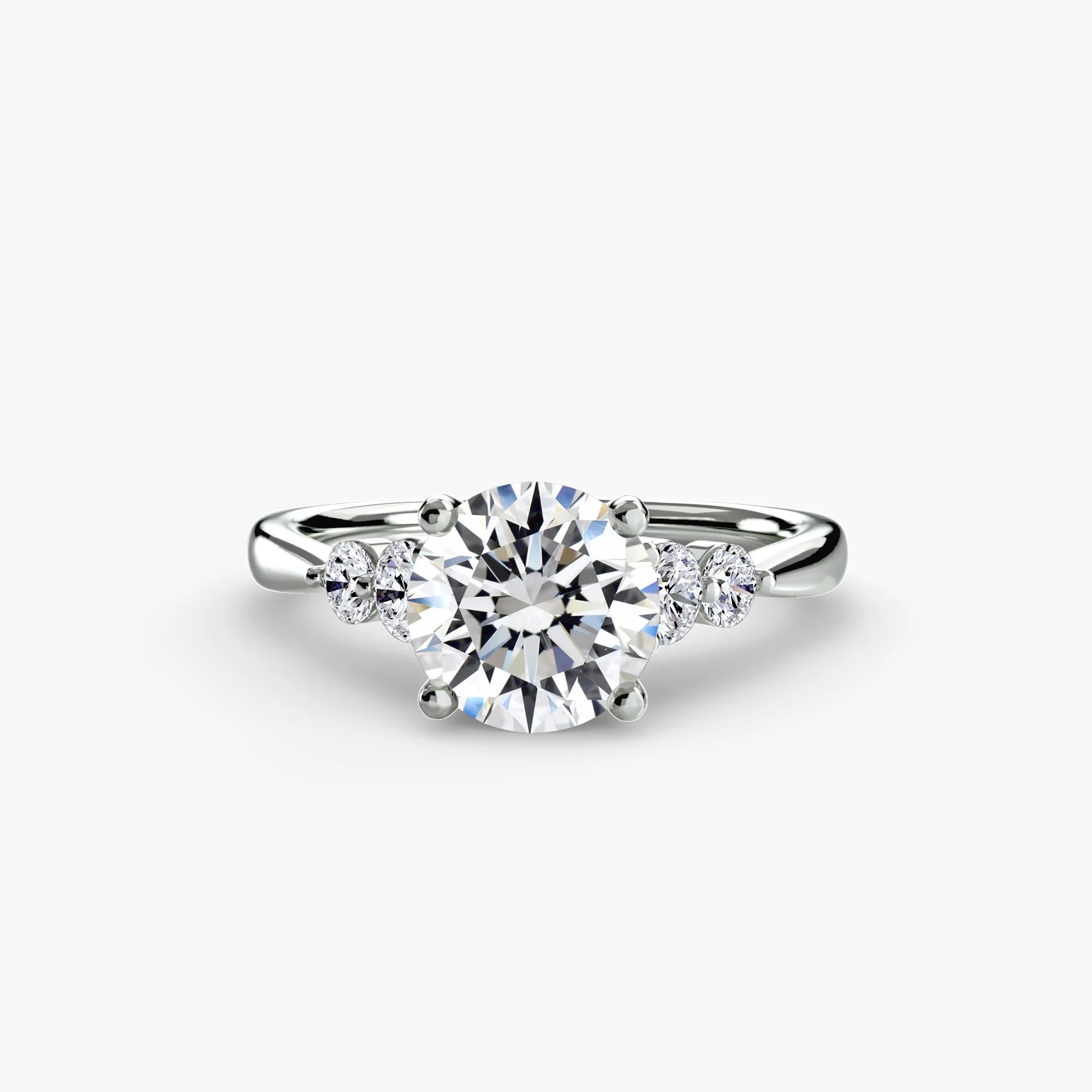 Jacob Mercari 14K White Gold Arc of Devotion Lab-Grown Diamond Engagement Ring