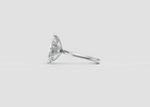 14K White Gold Whispered Brilliance Hidden Halo Lab-Grown Diamond Engagement Ring Side View