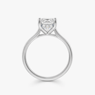 Jacob Mercari 14K White Gold Whispered Brilliance Hidden Halo Diamond Engagement Ring