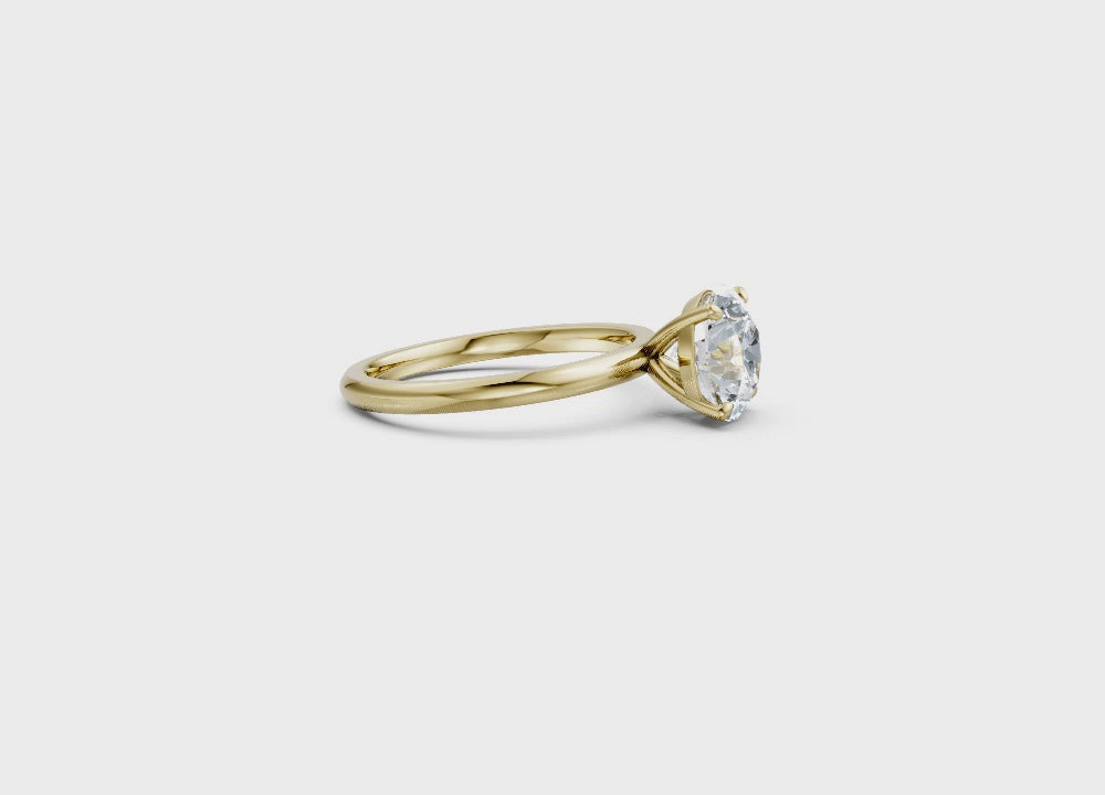 14K Yellow Gold Heritage Solitaire Engagement Ring Video