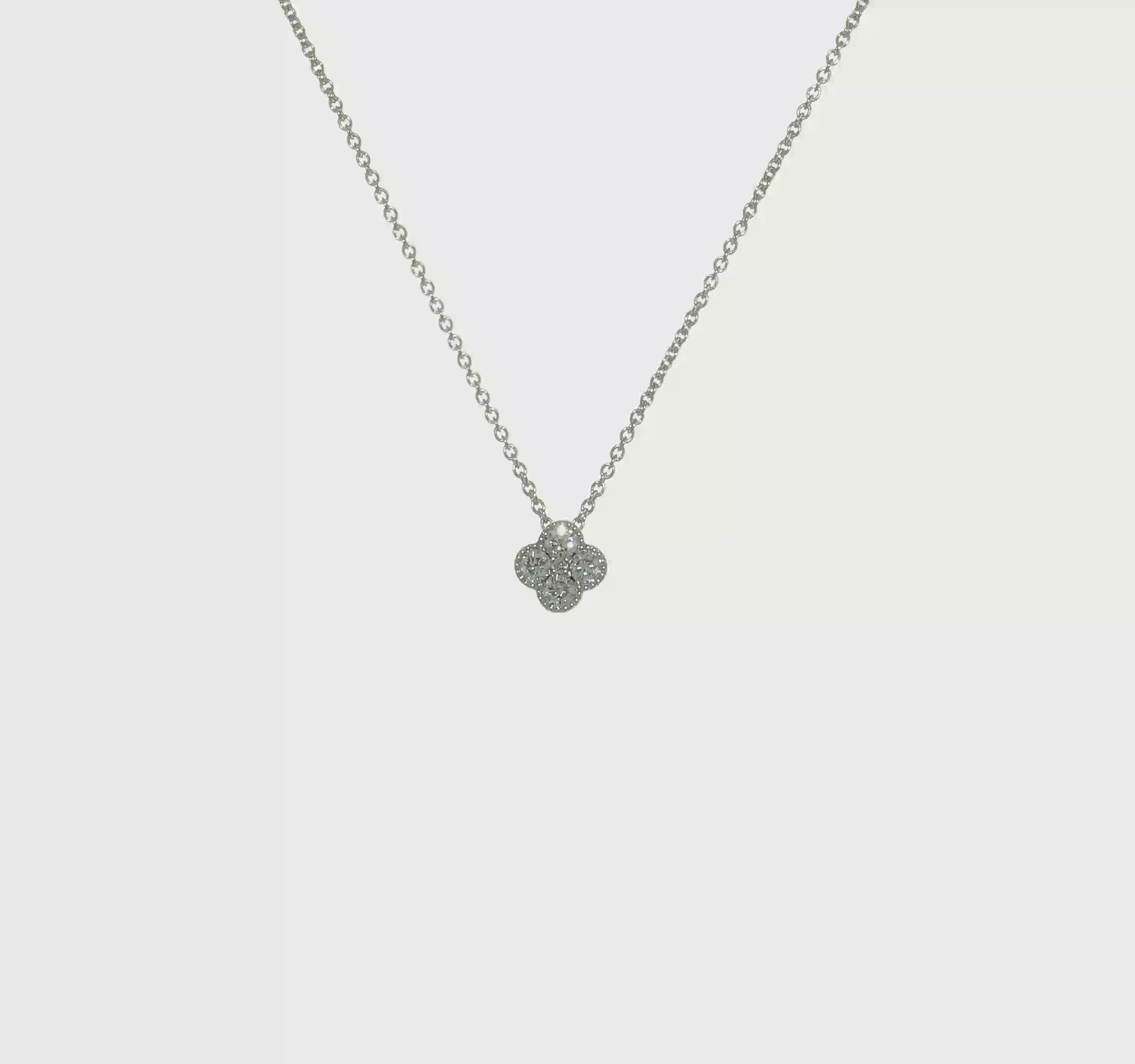 White Gold Bloom Necklace Video