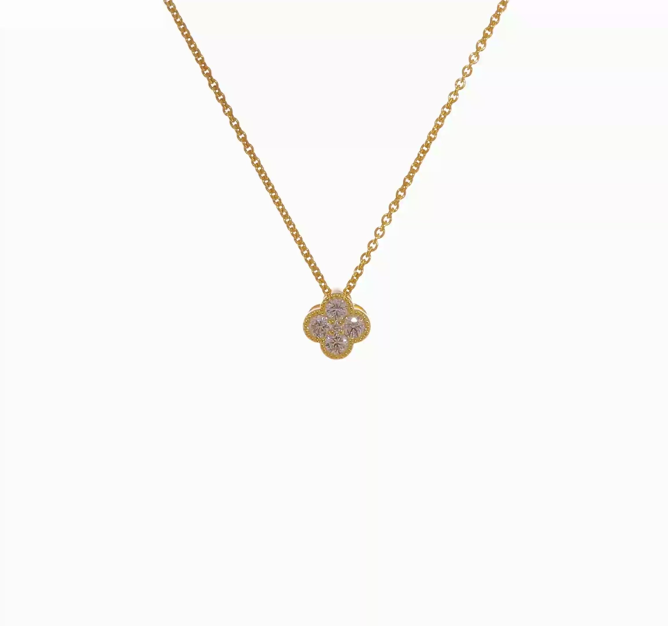 Yellow Gold Bloom Necklace