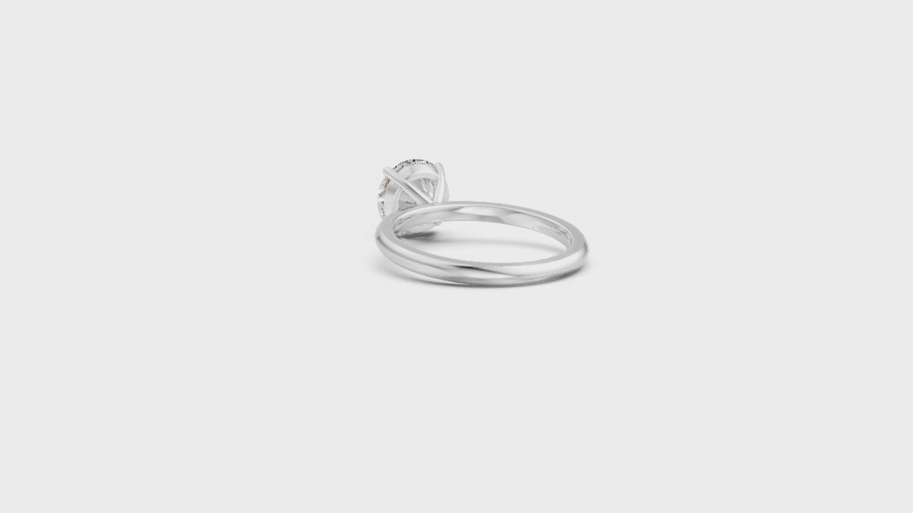 14K White Gold Heritage Solitaire Engagement Ring Video